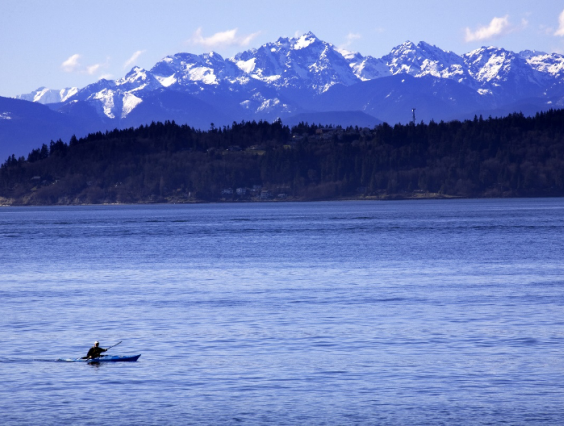 Mountains and Lake